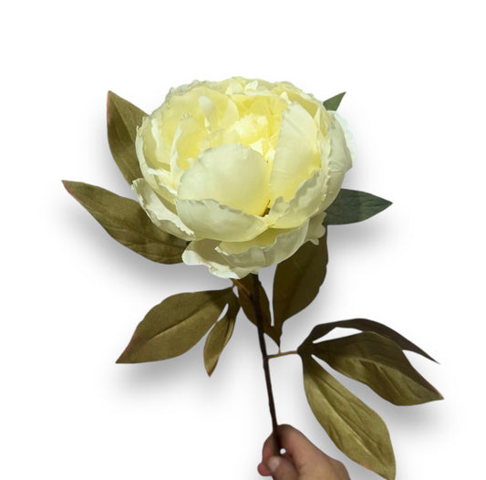 Single peony spray 67cm