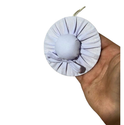 Cappello decoro in cotone D.10cm (6pz)