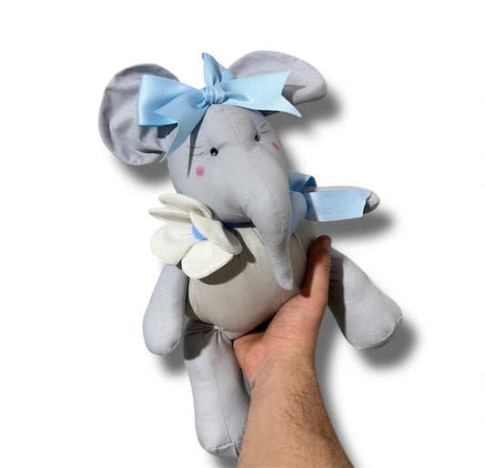 Elefante in stoffa H.24x16x14cm