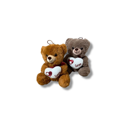 Orso con cuore colori assortiti (4pz 16cm)