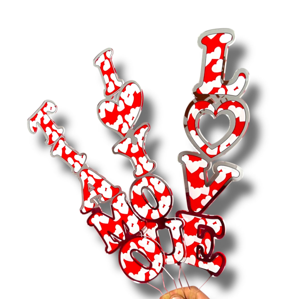 Topper San Valentino H.40cm (3pz)