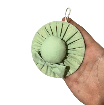 Cappello decoro in cotone D.10cm (6pz)