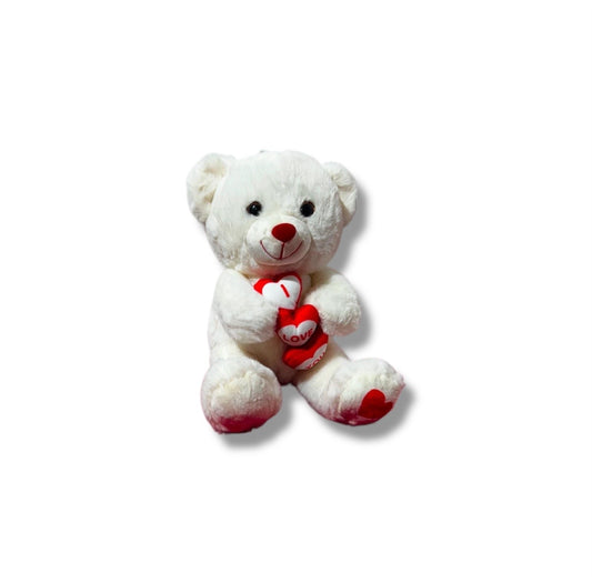 Orso con tre cuori (2pz 25cm)
