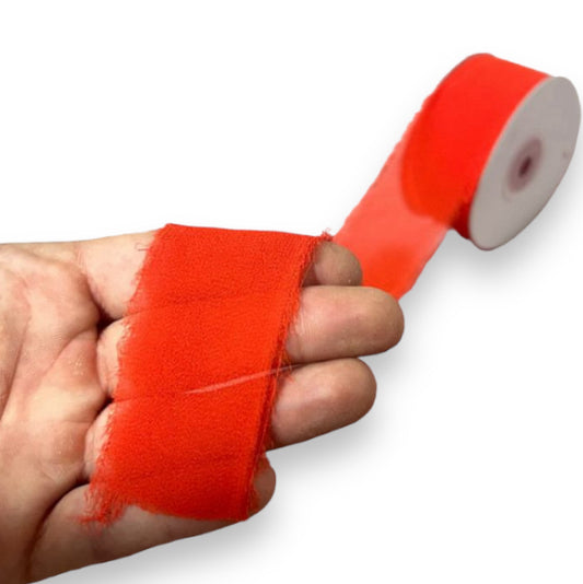 Nastro chiffon sfrangiato