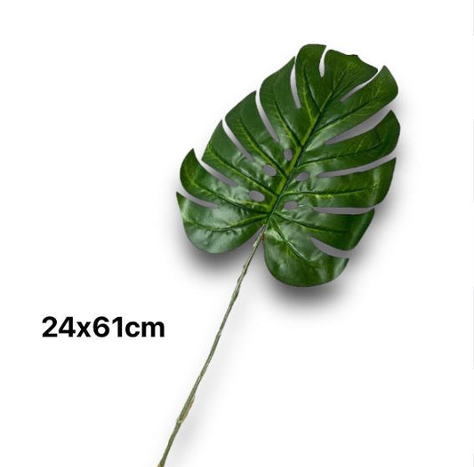 Foglia monstera artificiale