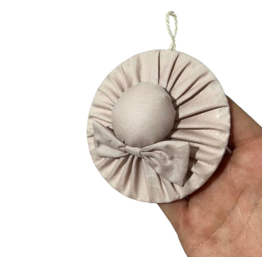 Cappello decoro in cotone D.10cm (6pz)