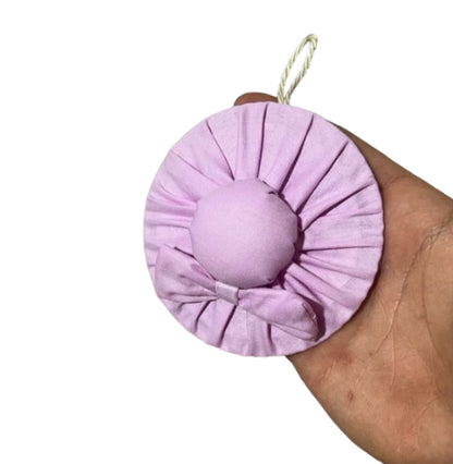 Cappello decoro in cotone D.10cm (6pz)