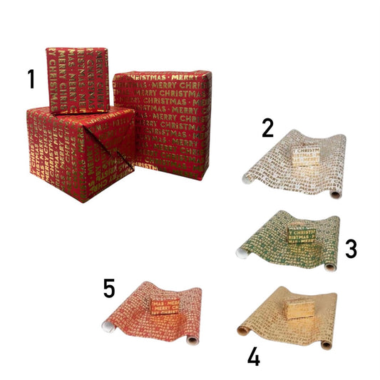 Rotolo carta regalo MERRY X’MAS cm70x5mt