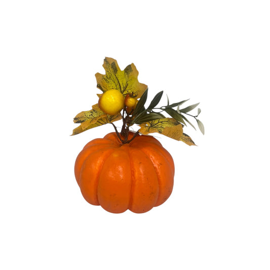 Zucca in Polistirolo con Addobbi – 18 cm