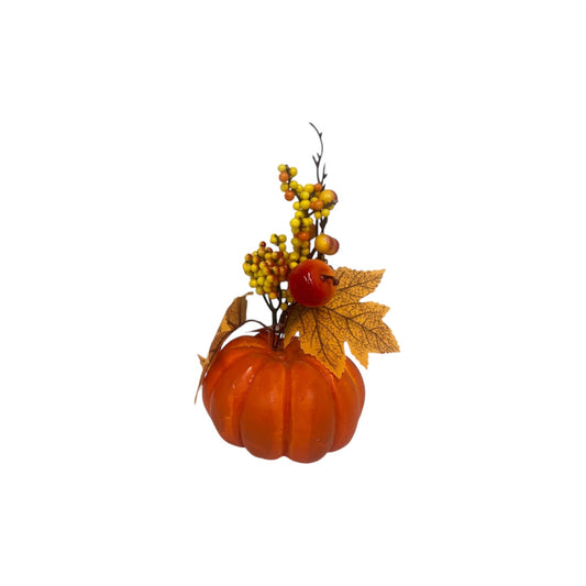 Zucca in Polistirolo con Addobbi – 20 cm