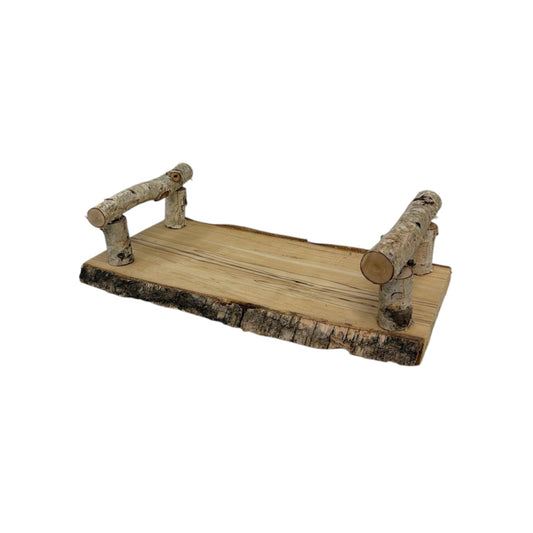 Vassoio in legno naturale – 38x19x10cm