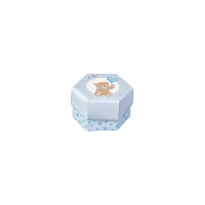 Scatolina Esagonale c/divisorio – Confezione da 10 pz – 6x4 cm