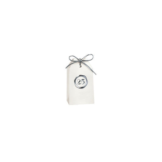 Scatolina Tag “25° Anniversario” – Confezione da 10 pz – 5,5x3,5x10 cm
