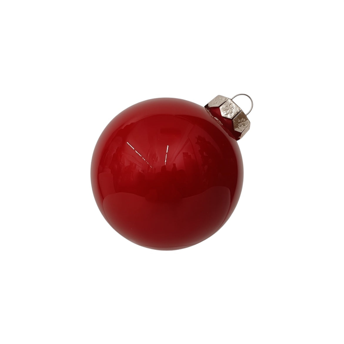 Conf. Sfere in vetro per albero di Natale dark red