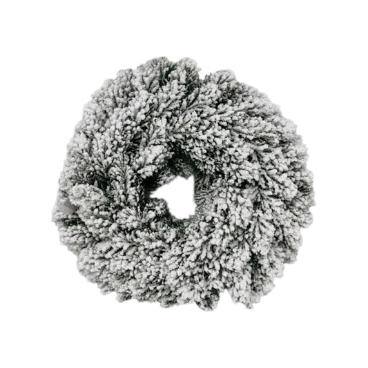 Corona di pino Nordmann innevato Ø35 cm