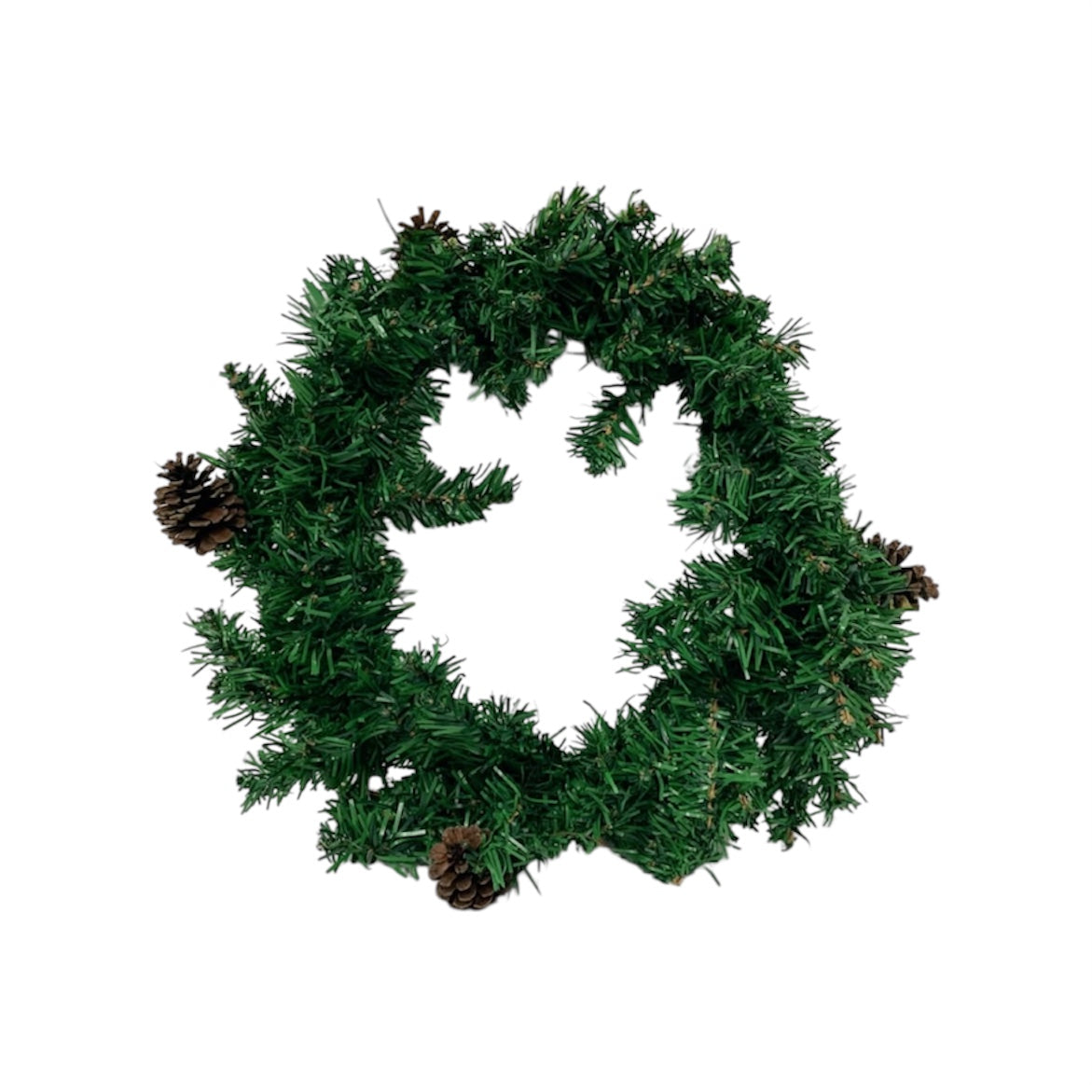 Fuoriporta verde con pigne Ø45 cm