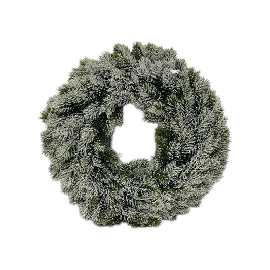 Corona di pino innevata Ø38 cm