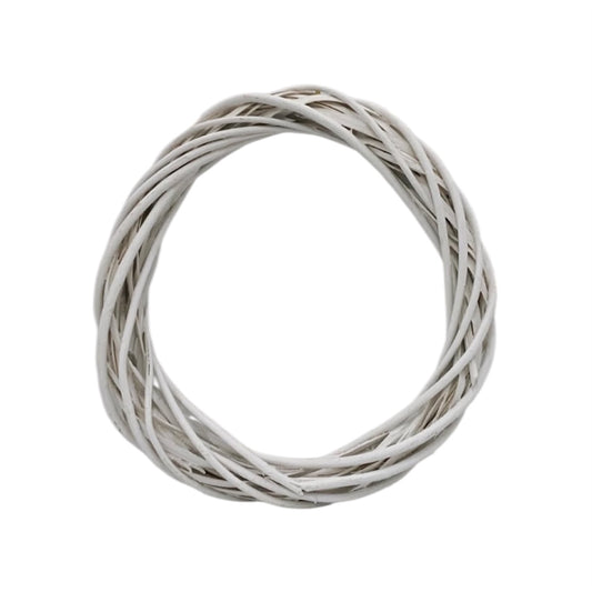 Coroncina in vimini bianca Ø30 cm