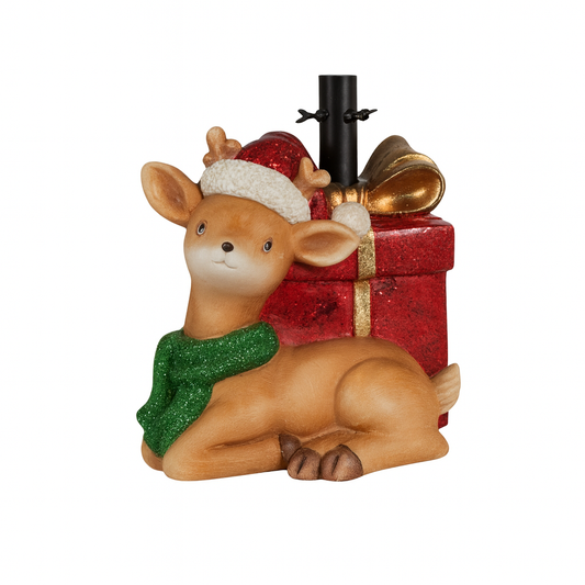 Base per albero Bambi in gesso 33x33x37,5cm