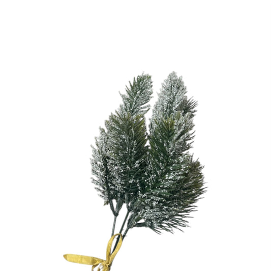 Mazzo Pine Bundle x3 con Neve – 27 cm