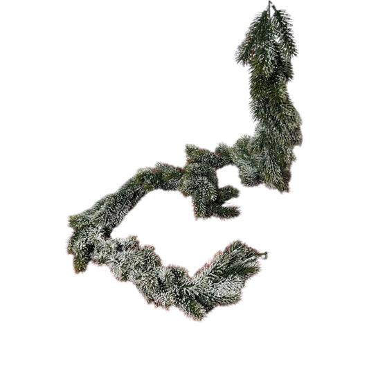 Ghirlanda di Pino con Neve 180 cm