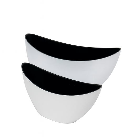Vaso in plastica bianco